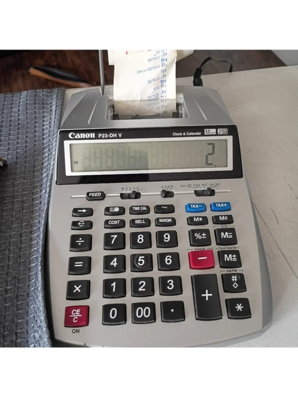 canon p23-dhv printing Not Work  But calculator Works